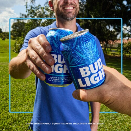 Bud Light American Light Lager Beer Perspective: bottom
