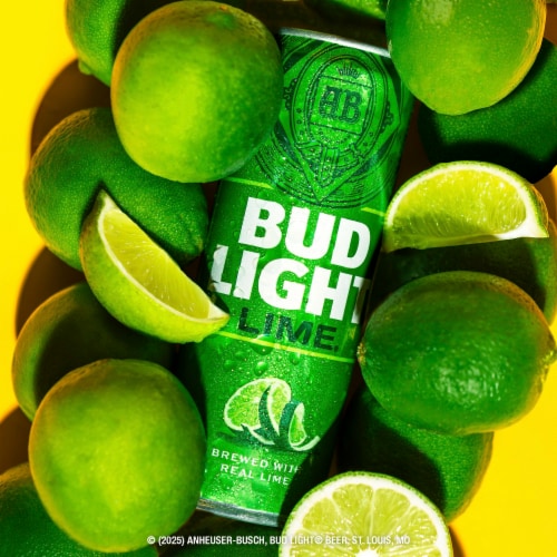 Bud Light Lime American Light Lager Beer Perspective: bottom