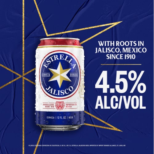 Estrella Jalisco Import American Lager Beer Perspective: bottom