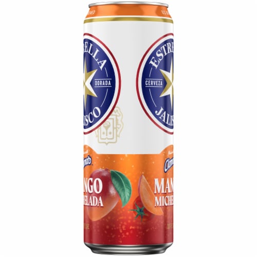 Estrella Jalisco Mango Michelada Beer Tall Can Perspective: bottom
