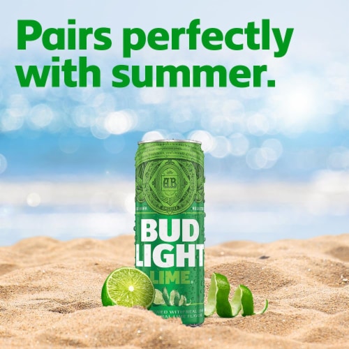 Bud Light Lime Lager Beer Perspective: bottom
