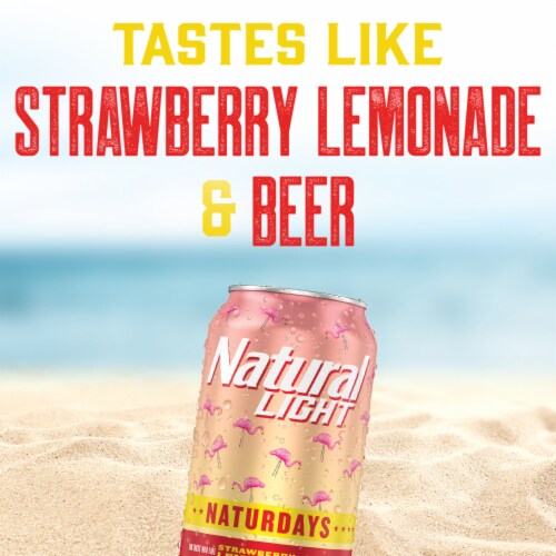 Natural Light Naturdays Strawberry Lemonade Beer Perspective: bottom
