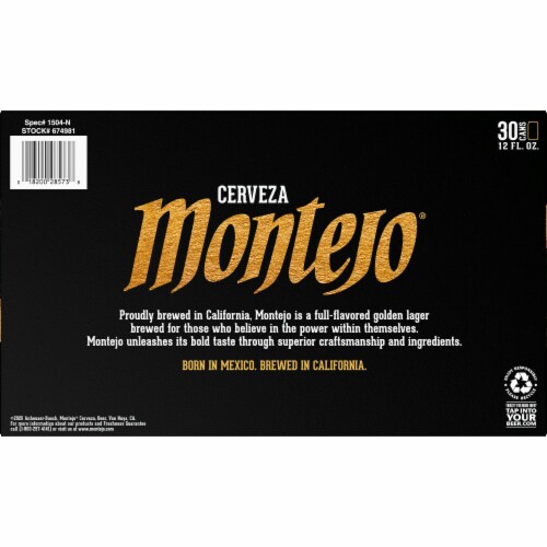 Montejo Cerveza Beer Perspective: bottom