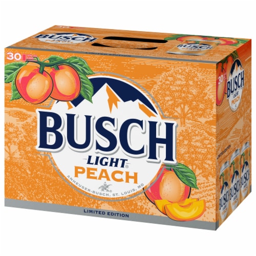 Busch Light Peach Beer Perspective: bottom