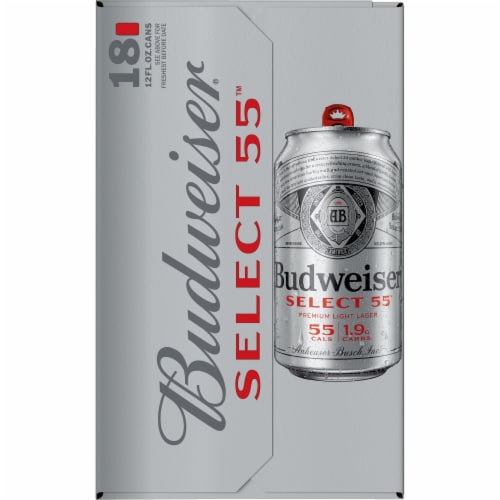 Budweiser Select 55 Light Beer Perspective: bottom