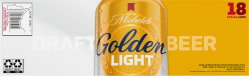 Michelob Golden Light Beer Cans Perspective: bottom