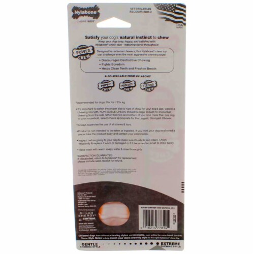 Nylabone DuraChew Power Chew Dog Bone, Souper Size, Chicken Perspective: bottom