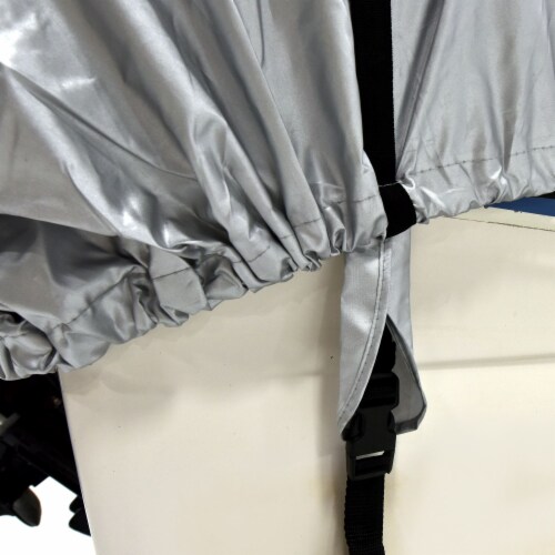 Budge Sportsman 150 Denier V-Hull Fishing Boat Cover - Silver Perspective: bottom
