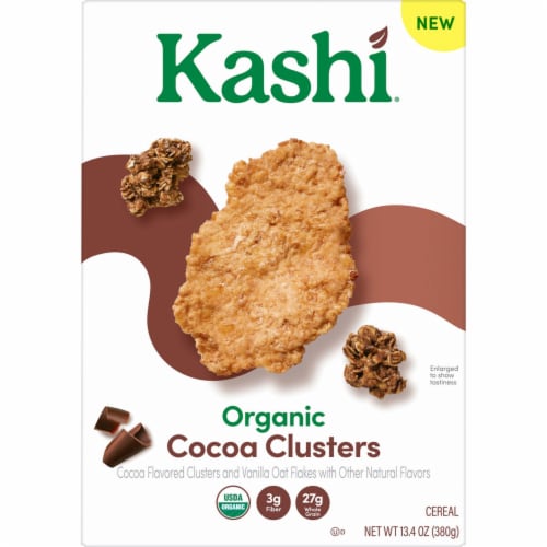 Kashi Organic Cocoa Clusters Cereal Perspective: bottom