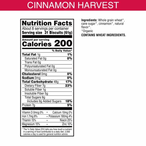 Kashi Cinnamon Harvest Organic Cereal Perspective: bottom