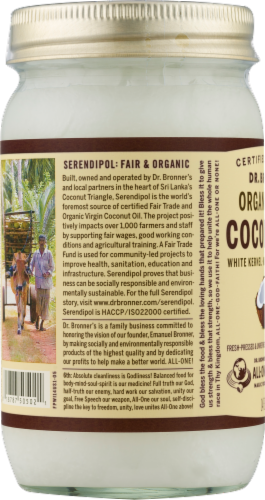 Dr. Bonner's Organic Virgin Coconut Oil Perspective: bottom