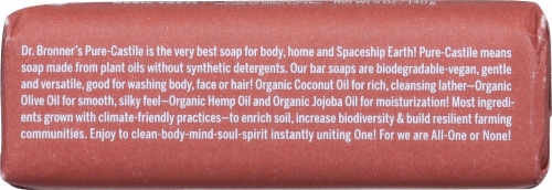 Dr. Bronner's Eucalyptus Castille Bar Soap Perspective: bottom