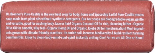 Dr. Bronner's Eucalyptus Castille Bar Soap Perspective: bottom