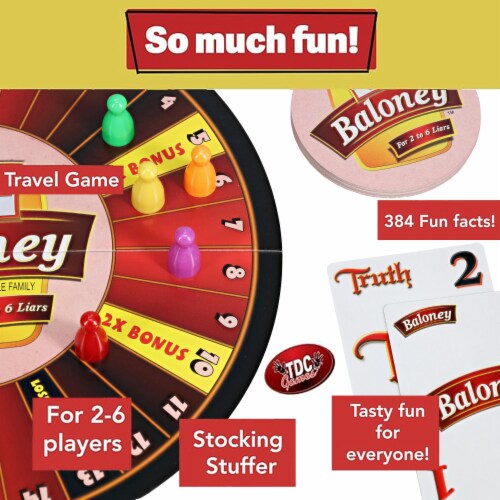 TDC Games The Game of Baloney Board Game Perspective: bottom