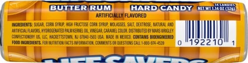 Life Savers Butter Rum Hard Candy Perspective: bottom