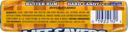Life Savers Butter Rum Hard Candy Perspective: bottom