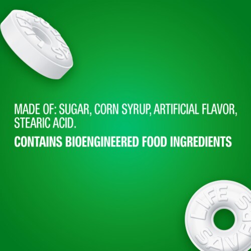 Life Savers Wint-O-Green Breath Mints Hard Candy Bag Perspective: bottom