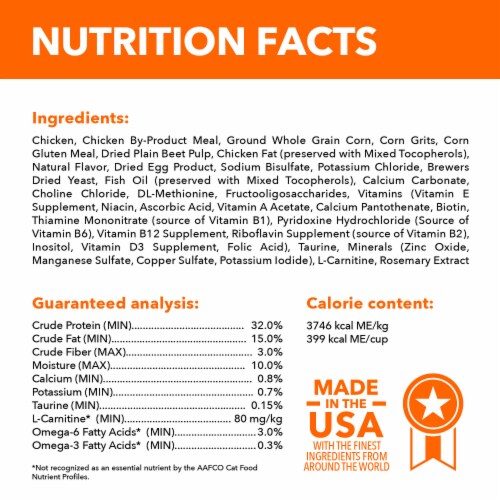 Iams Proactive Health Adult Healthy Dry Cat Food Chicken Perspective: bottom