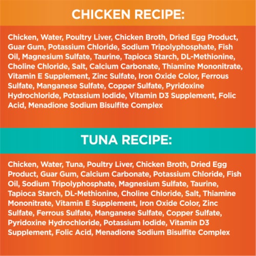 Iams Perfect Portions Pate Chicken Recipe & Tuna Healthy Adult Grain Free Wet Cat Food Variety Pack Perspective: bottom