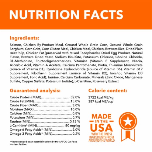 Iams Proactive Health Healthy Adult Dry Cat Food Salmon Perspective: bottom