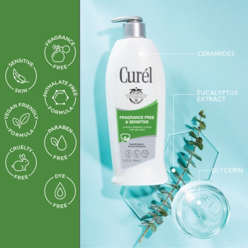 Curel Fragrance Free Body and Hand Moisturizer Perspective: bottom