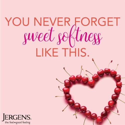 Jergens Original Scent with Cherry Almond Body Lotion Dry Skin Moisturizer Perspective: bottom