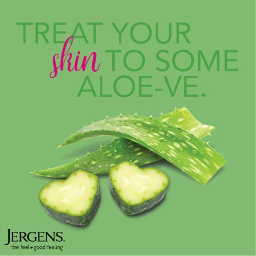 Jergens Soothing Aloe Hand and Body Lotion Perspective: bottom