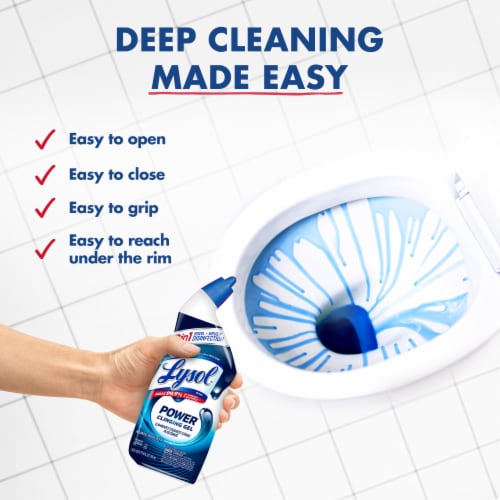 Lysol Power Toilet Bowl Cleaner Atlantic Fresh Perspective: bottom