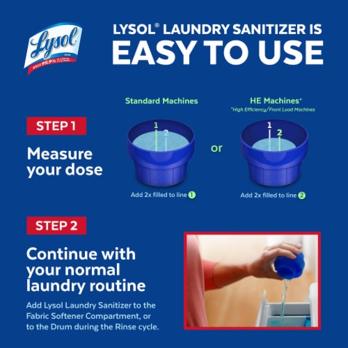 Lysol Sport Laundry Sanitizer Perspective: bottom