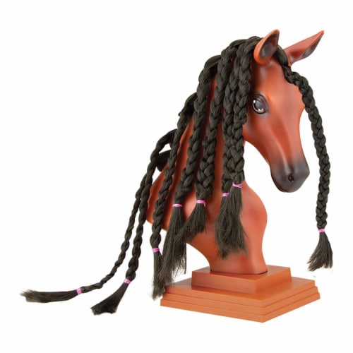 Breyer 7403 Black Mane Beauty Toy Horse Styling Head with Hair Tools, Blaze Perspective: bottom