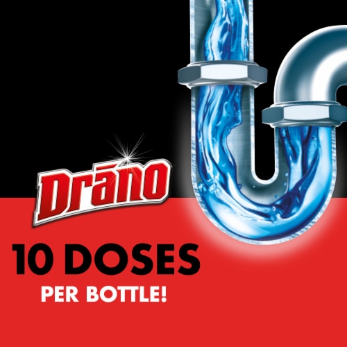 Drano Max Gel Clog Remover for Slow or Blocked Kitchen & Bathroom Drains Perspective: bottom