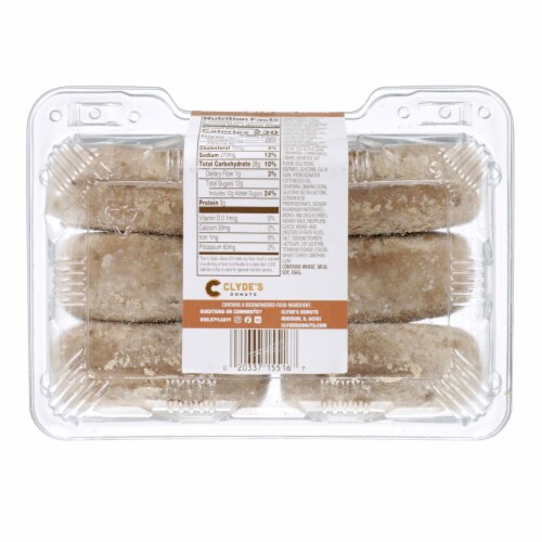 Clyde's Cinnamon Apple Cake Donuts Perspective: bottom