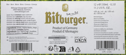 Bitburger® Premium Pils Perspective: bottom