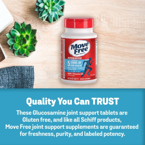 Move Free Joint Health Advanced Plus MSM & Vitamin D3 Tablets Perspective: bottom