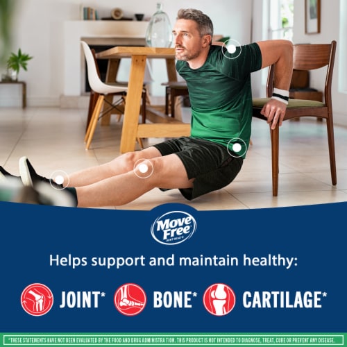 Move Free Joint Health Advanced Plus MSM Tablets Perspective: bottom