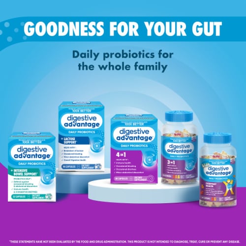 Digestive Advantage® Daily Probiotic and Immune Support Capsules Perspective: bottom