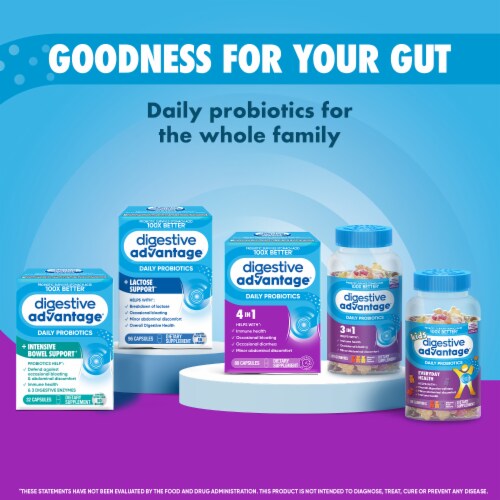 Digestive Advantage Daily Probiotic Capsules Perspective: bottom