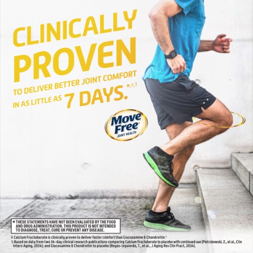 Move Free Ultra Faster Comfort Joint Health Supplement with Calcium Fructoborate Tablets Perspective: bottom