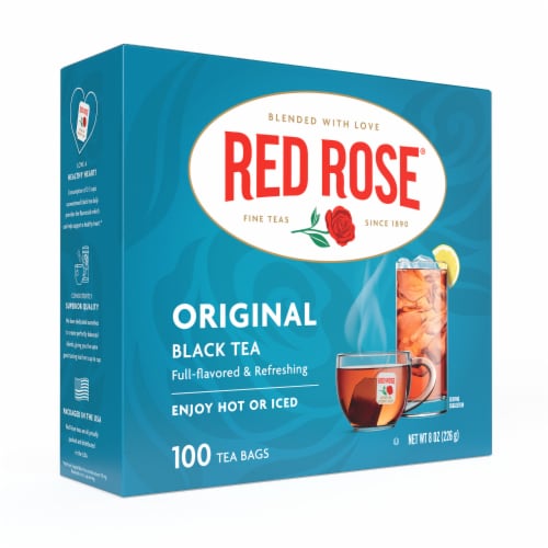 Red Rose Original Black Tea Bags Perspective: bottom
