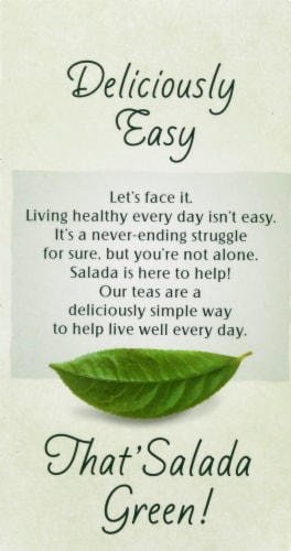 Salada Pure Green Tea Bags Perspective: bottom