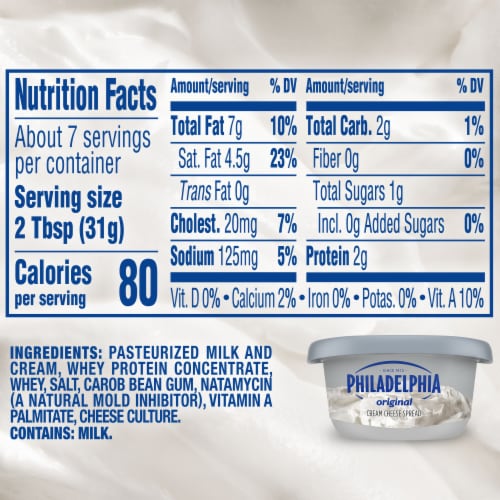 Philadelphia Original Cream Cheese Spread Perspective: bottom