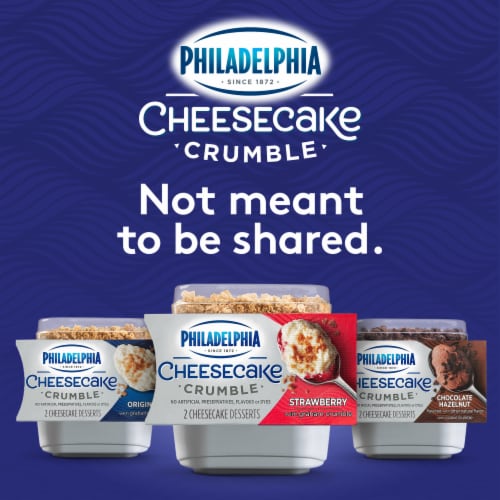 Philadelphia Cheesecake Crumble Strawberry Cheesecake Desserts with Graham Crumble Perspective: bottom