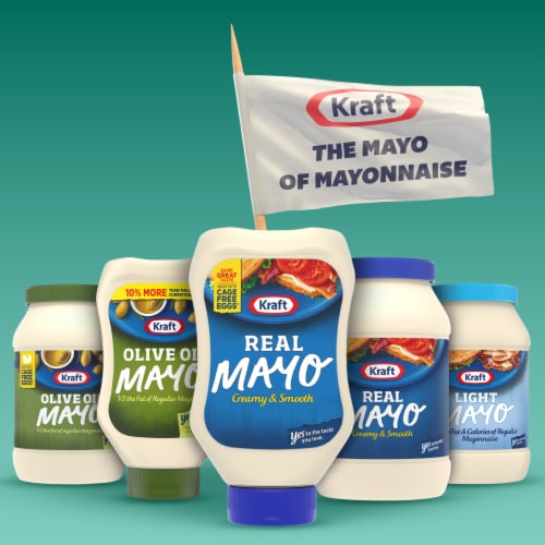 Kraft Creamy and Smooth Mayonnaise Perspective: bottom