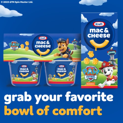 Kraft Mac N Cheese Macaroni and Cheese Dinner with Nickelodeon Paw Patrol Pasta Shapes Perspective: bottom