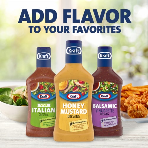 Kraft Honey Mustard Salad Dressing Perspective: bottom