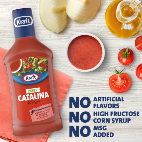Kraft Zesty Catalina French Salad Dressing Perspective: bottom