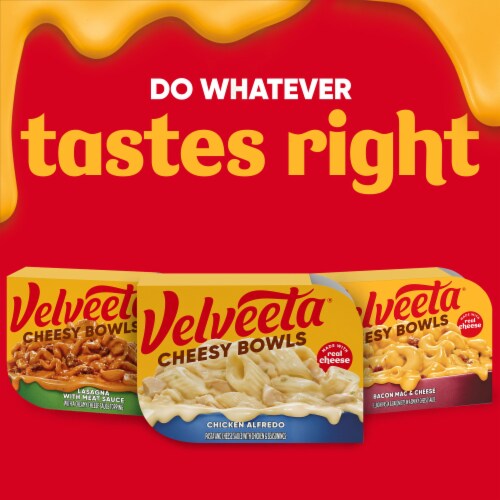 Velveeta Cheesy Bowls Chicken Alfredo Microwave Meal, Tray Perspective: bottom