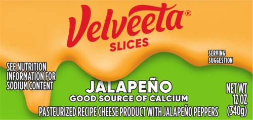 Velveeta Jalapeno Cheese Slices Perspective: bottom