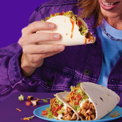 Taco Bell Soft Taco Dinner Kit with Ten Soft Tortillas Mild Sauce & Seasoning Perspective: bottom