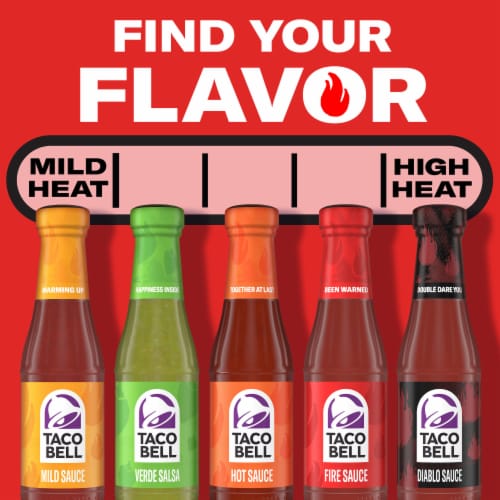 Taco Bell Fire Sauce Perspective: bottom